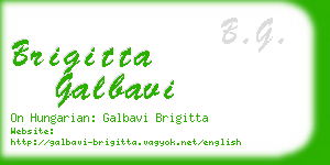 brigitta galbavi business card